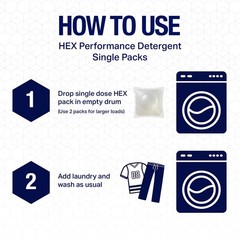 HEX Performance Laundry Detergent Packs, Fresh Scent, 75 75 Fl Oz (Pack of 1)