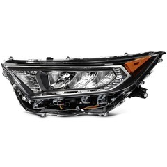 Left Headlight Assembly 2019-2021 Toyota RAV4 Bezel LED ChromeHousing Clear Lens