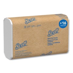 Scott 37490 8″ x 9.4″ 1-Ply Multi-Fold Towels – White (16/CT) New