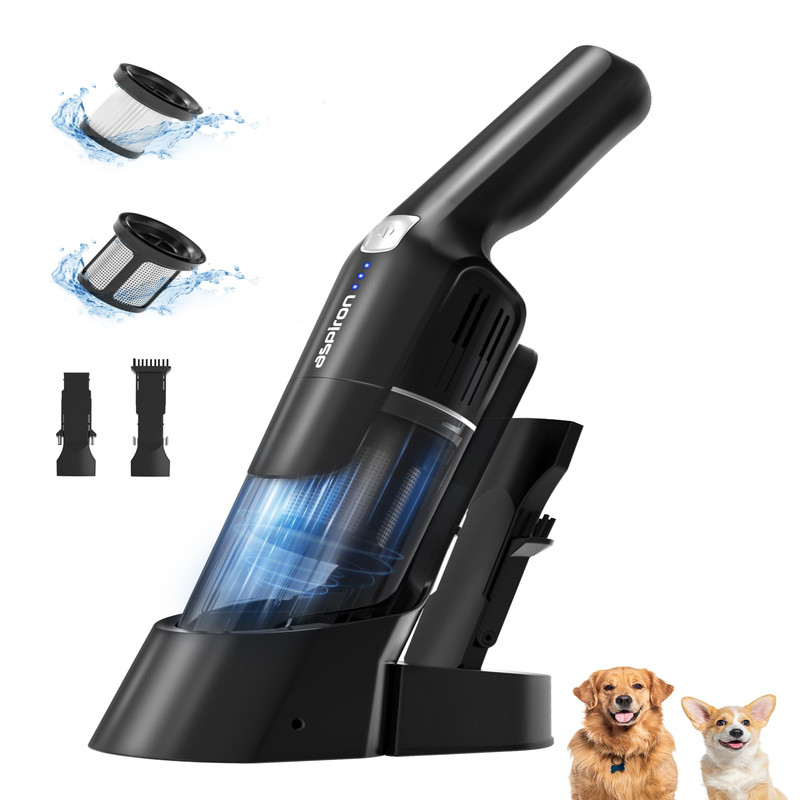 Aspiron Cordless Handheld Vacuum 24Kpa Powerful Car Vacuum 2-Speed 2 Charging