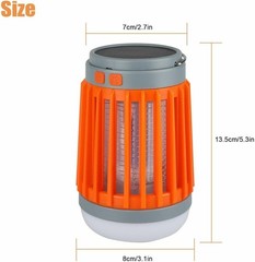 2-Pack Solar Mosquito Killer Lamp – Orange for Outdoor Garden, Patio & Yard Use