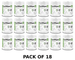 Pack of 18 Canisters Metrex Research 16-1100 CaviWipes HP (6″ x 6.75″) 160/Can