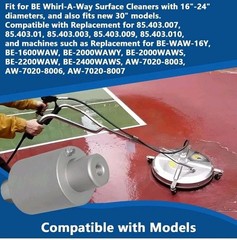 Cabezal giratorio 85.790.004 para Hidrolavadora BE Whirl-A-Way 16”18” 20” 24
