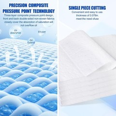 Heavy-Duty Oil Spill Mat – 50 Microfiber Pads, 13″ x 10″ for Ultimate Protection