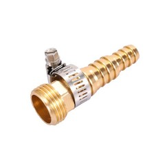 Maofa Metal Garden Hose Repair Connector End Male Female 2UNFM, Gold