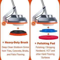 Hhq Commercial Floor Scrubber Machine Brushes And Pads Heavy Duty Floor Cleaner