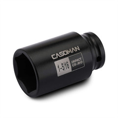 CASOMAN 6-Point 1/2-Inch Drive Deep Impact Socket- 1-5/16 (SAE), CR-MO, 1/2-inch