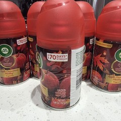 Air Wick 78283CT 5.89 oz Aerosol Spray Refill – Apple Cinnamon Medley (5/CT) New