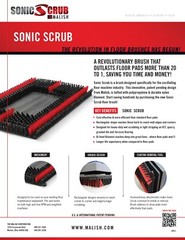 MALISH SONIC SCRUB 14″ x 20″ BRUSH FOR ALL OSCILLATING FLOOR MACHINES