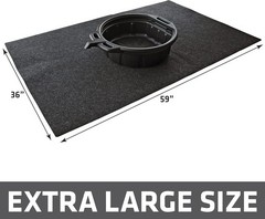 XL Oil Spill Mat (36″ x 59″) (2-Pack), Premium Absorbent Oil Pad, Reusable