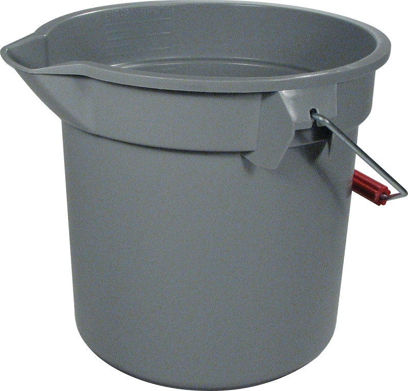 Rubbermaid Commercial Products 3.5 Gallon Brute Heavy-Duty, Gray (FG261400GRAY)