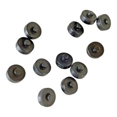 KAIVAC Lot of 12 Plastic Wheels CAA07 & 2 Wheel Holders CAA08 New Old Stock OEM