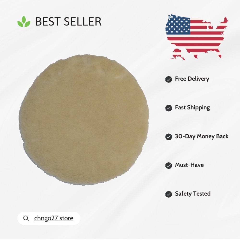 10-Inch Lambs Wool Cleaning Pad for Orbiter Floor Machine – Superior Polish