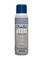 Case of 12 Spartan Stainless Steel Cleaner Polish Water Base Aerosol