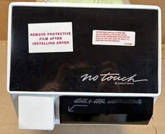 World Dryer NT126-005A Automatic No Touch 2000W Hand Dryer 110-120V Commercial