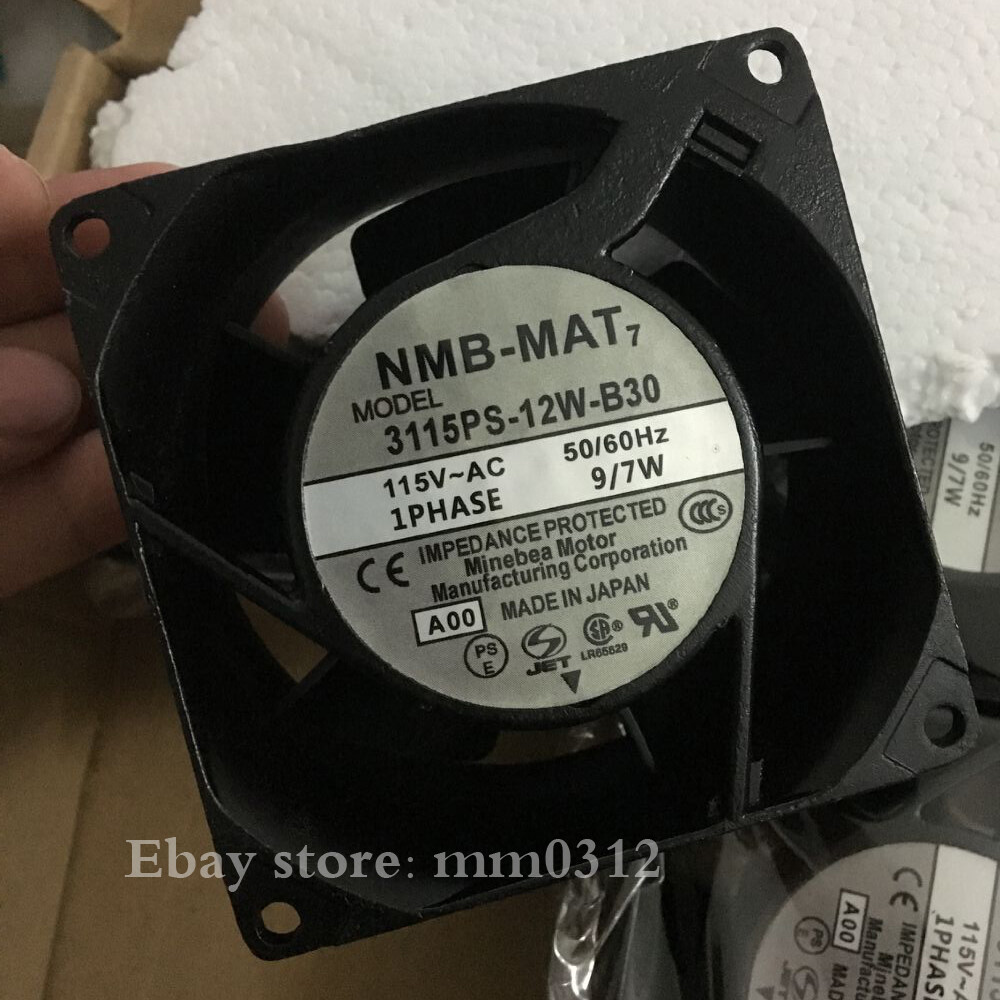 NMB 3115PS-12W-B30 115VAC 80*80*38 leaded AC fan