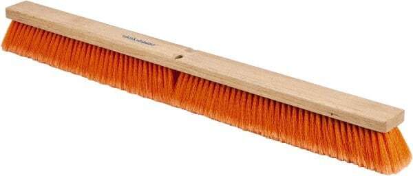 PRO SOURCE Safety Orange Push Broom Head: 36″ Wide, Handle Sold Separately