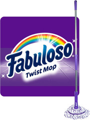 Twist Mop, Self Wringing Floor Mop with Non Scratch Scrubber and Removable Washa