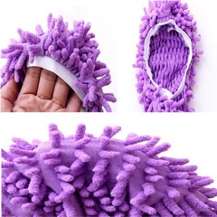 Tamicy Mop Slippers Shoes 5 Pairs average size, Green pink blue orange purple