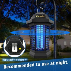 Klahaite Bug Zapper Outdoor Electric Mosquito Zapper Fly Zapper Indoor Fly