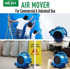 Air Mover 1/4 HP 1000 CFM Carpet Dryer Cooling & Ventilating Portable Floor
