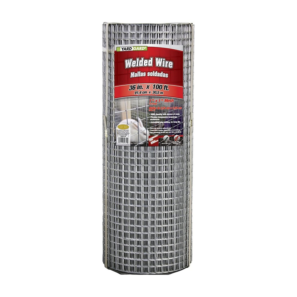 YardGard 3′ x 100′ 1 x 1″ Square Mesh Poultry Netting Garden Fence(Open Box)