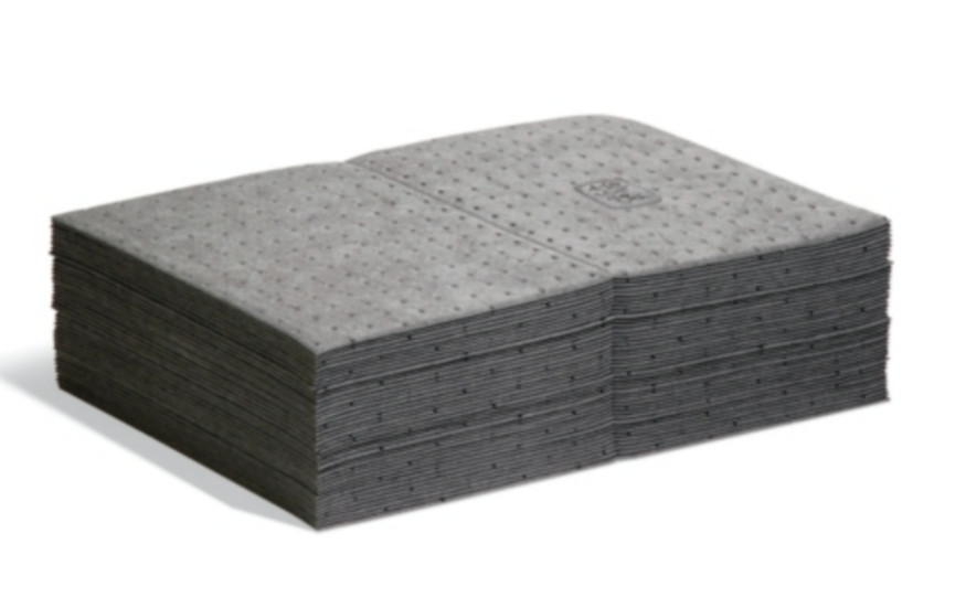 Pig Mat231 Sorbents, 11 Gal, 15 In X 20 In Universal, Gray, Polypropylene QTY 50