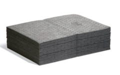Pig Mat231 Sorbents, 11 Gal, 15 In X 20 In Universal, Gray, Polypropylene QTY 50
