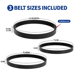 Replacement Carpet Cleaner Belt Set for Bissell ProHeat 2X Revolution Pet Car…