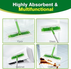 HOMEXCEL Dry Sweeping Cloths Pads Compatible with Swiffer Sweeper,…