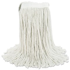 Boardwalk 224CCT 24 oz. Cotton Premium Cut-End Wet Mop Heads – White (12/Ct) New