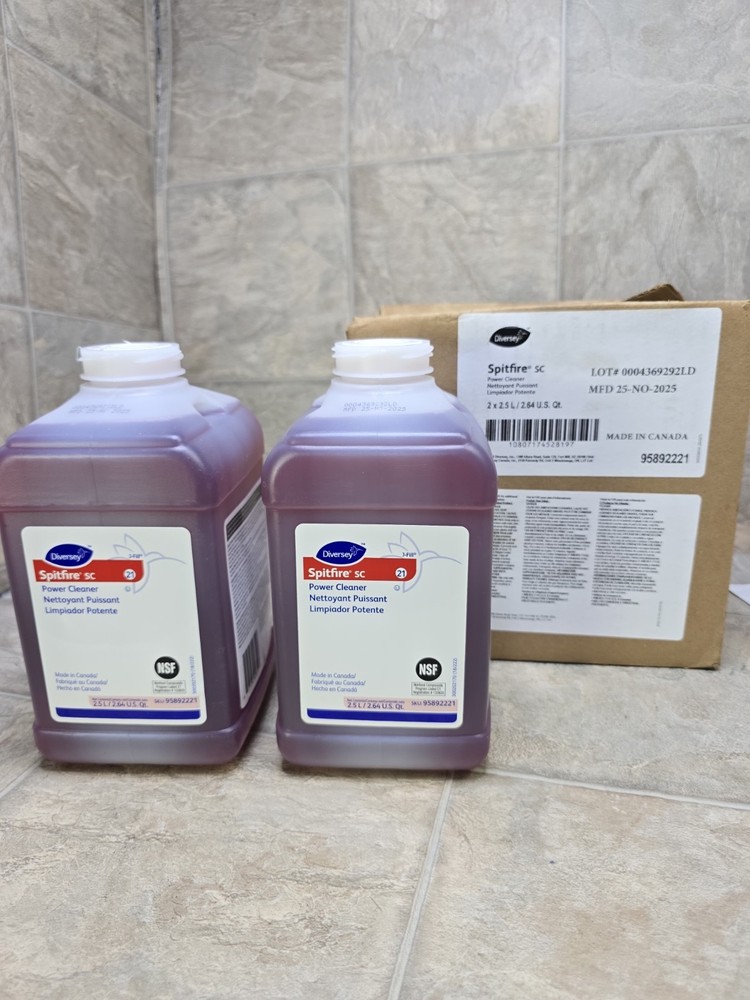 2x Diversey 95892221 Spitfire SC 21 Power Cleaner J-Fill (2.5L each)