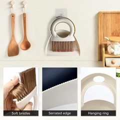 Mini Broom and Dustpan Set,Small Set for Small, White