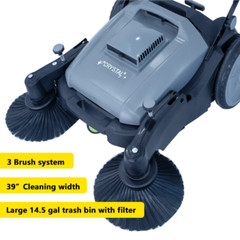 39″ Industrial Floor Sweeper BC39S with Accessory Bundle for 9 Mo