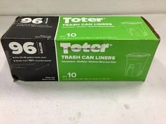 96 Gallon Trash Can Liners for Toter Garbage Cans(10-Count)
