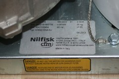 Nilfisk VHW210 industrial vacuum cleaner 460V, 0,95kW, 60 Hz In Good condition