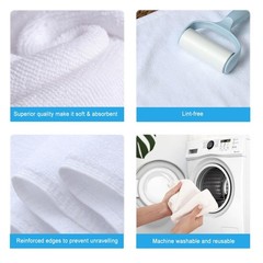 Microfiber Cleaning Cloth-8PK High Absorbent Lint-Free Scratch-Free Multi-Pur…