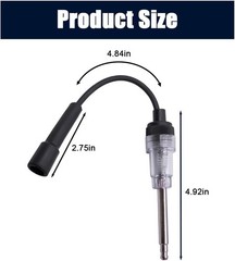 Straight Boot Spark Plug Tester, Easy to Use Ignition Diagno Color: White/1PCS