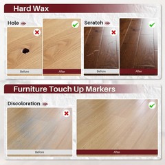 Laminate Floor Repair Kit with Heat Pen, 6 Colors Linoleum A-6