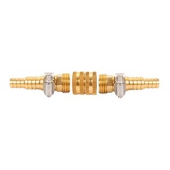 Maofa Metal Garden Hose Repair Connector End Male Female 2UNFM, Gold