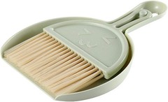 Small Dustpan and Brush kit, Multifunctional Cleaning Tool (with Manual Green