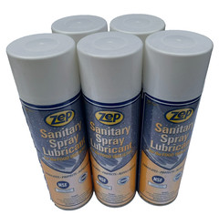 Zep Sanitary Spray Lubricant for The Food Industry NSF, Repels Water (Lot of 5)