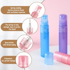 Mozeat Lens 6 PCS 5ml Mini Spray Bottle Plastic Portable Travel Fine…