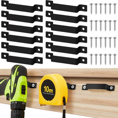 12 Pcs Tape Measure Clip Tape Measure Holder Bench Belt Universal Tool with Scre