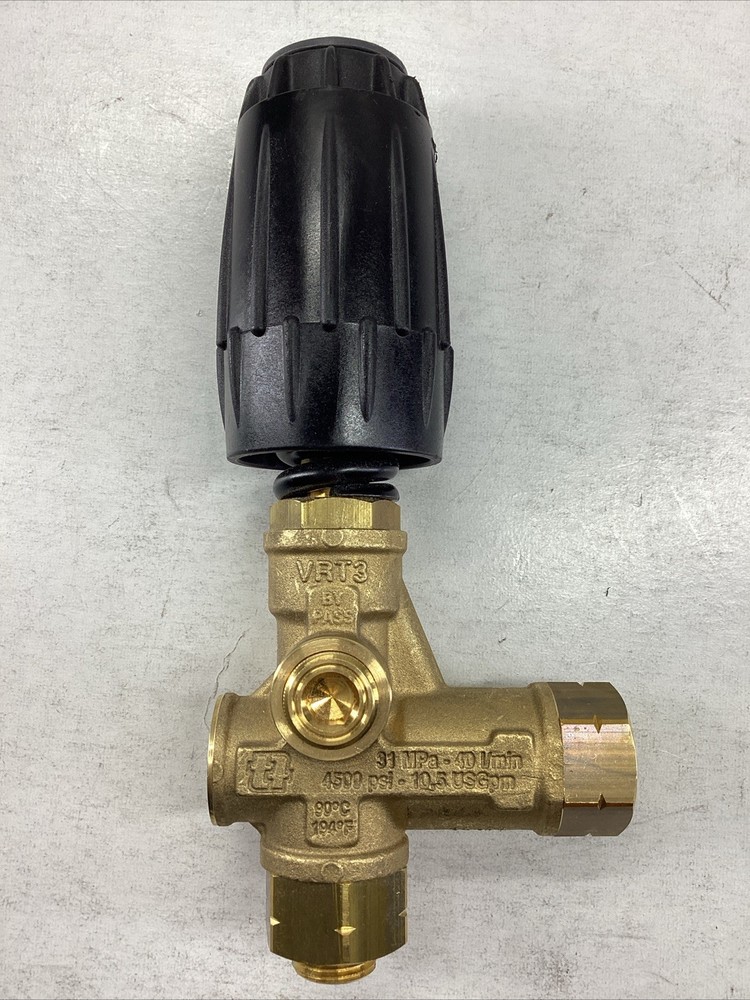 VRT3 Pressure Washer Bypass Unloader Valve 10.5gpm 4500psi 3/8″ Ports