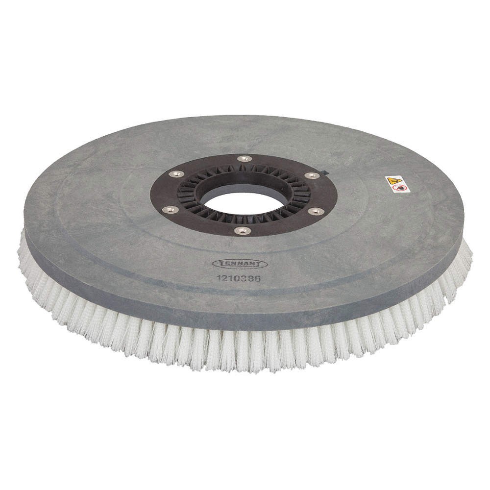 NOBLES 1210386 Rotary Brush,20 in Dia,White 45NY92