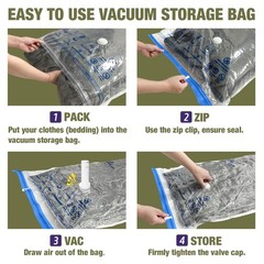 Travel Vacuum Bags with Electric Pump, for Luggage 6S+6XS