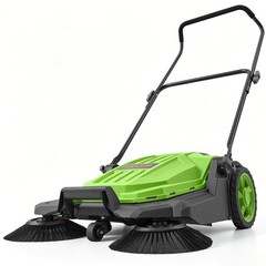 VEVOR Walk-Behind Floor Sweeper Manual Hand Push Sweeper 25.6″ Sweeping Width