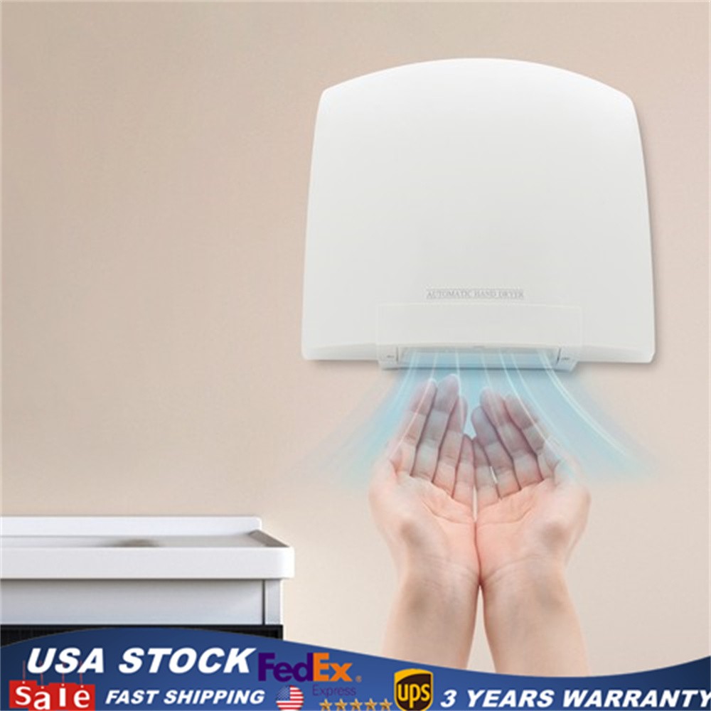 1200W Hand Dryer Commercial Electric Automatic Sensor Handy Bathroom Restroom