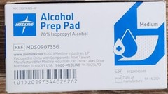 Medline-Alcohol 200 Prep Pads-Sterile 2-Ply Medium-MDS090735G (1 pack)
